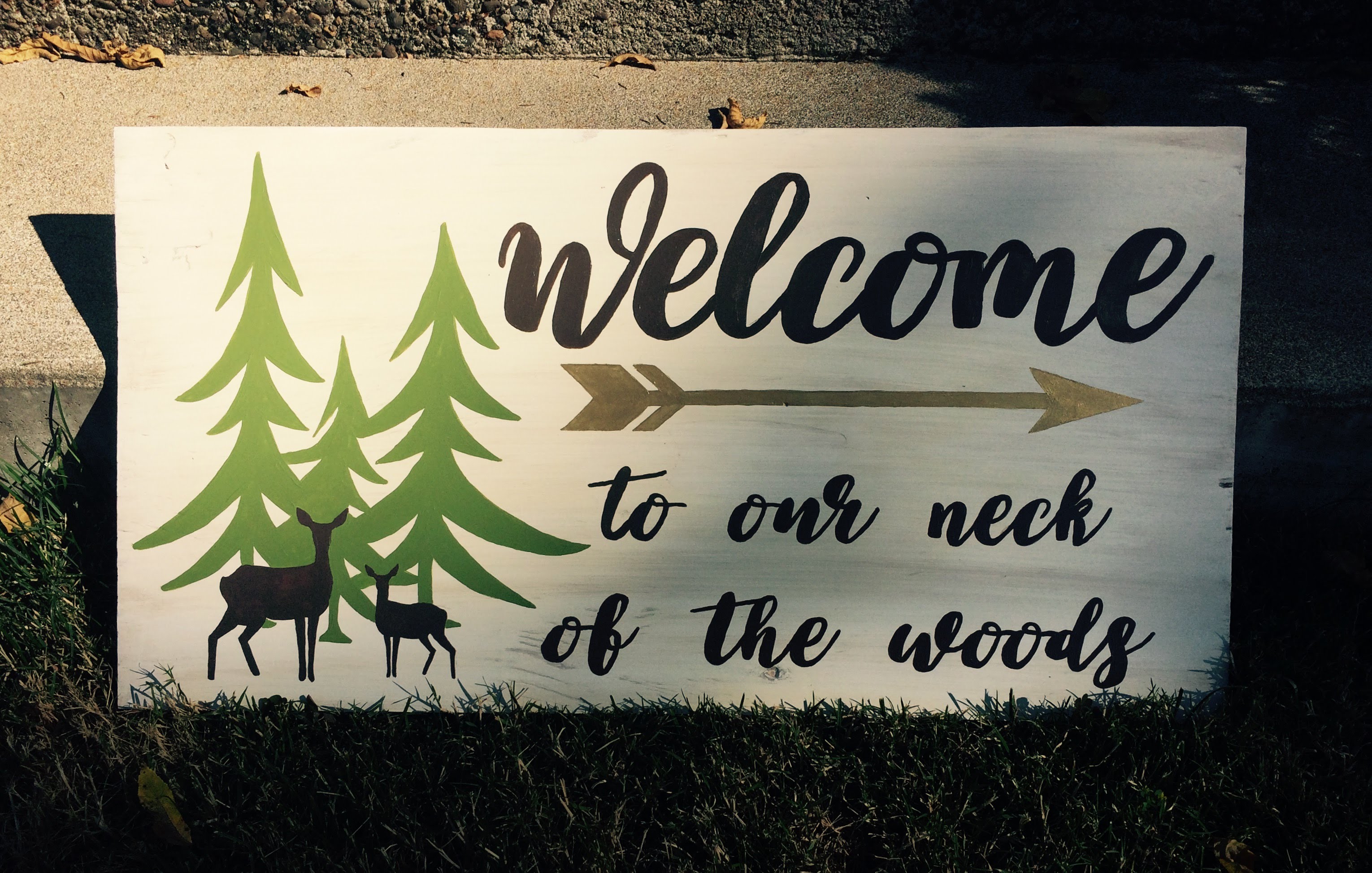 welcome sign